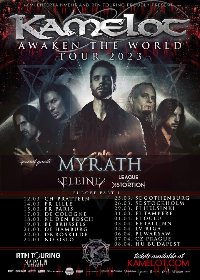 KAMELOT | Awaken The World Tour 2023